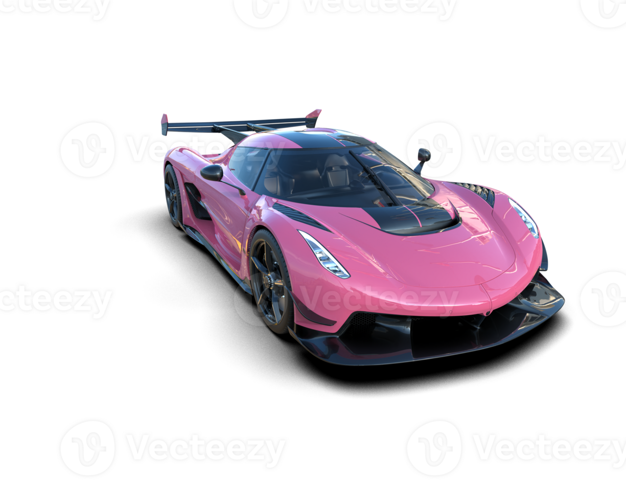 Realistic sport car isolated on background. 3d rendering - illustration png