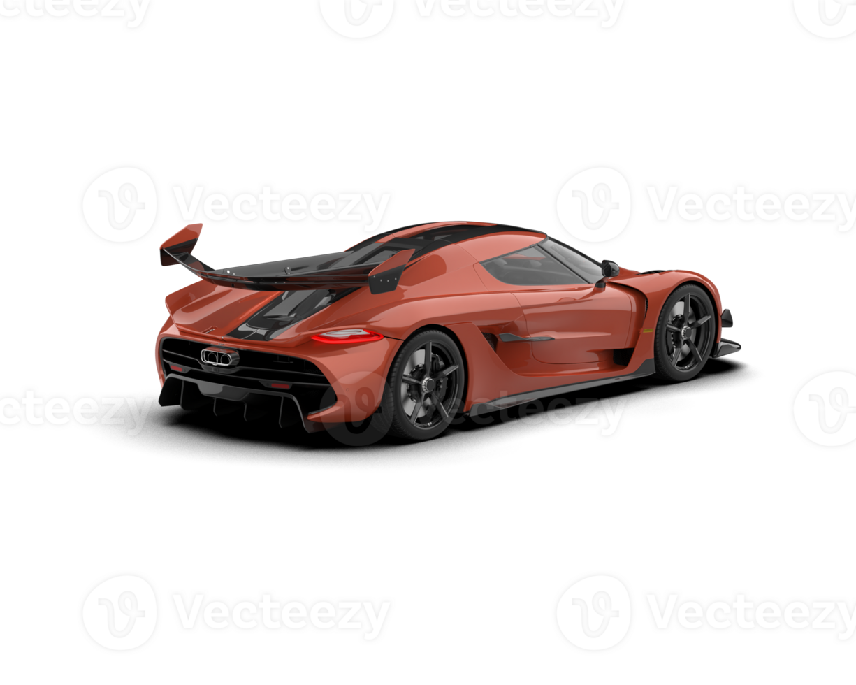 Realistic sport car isolated on background. 3d rendering - illustration png