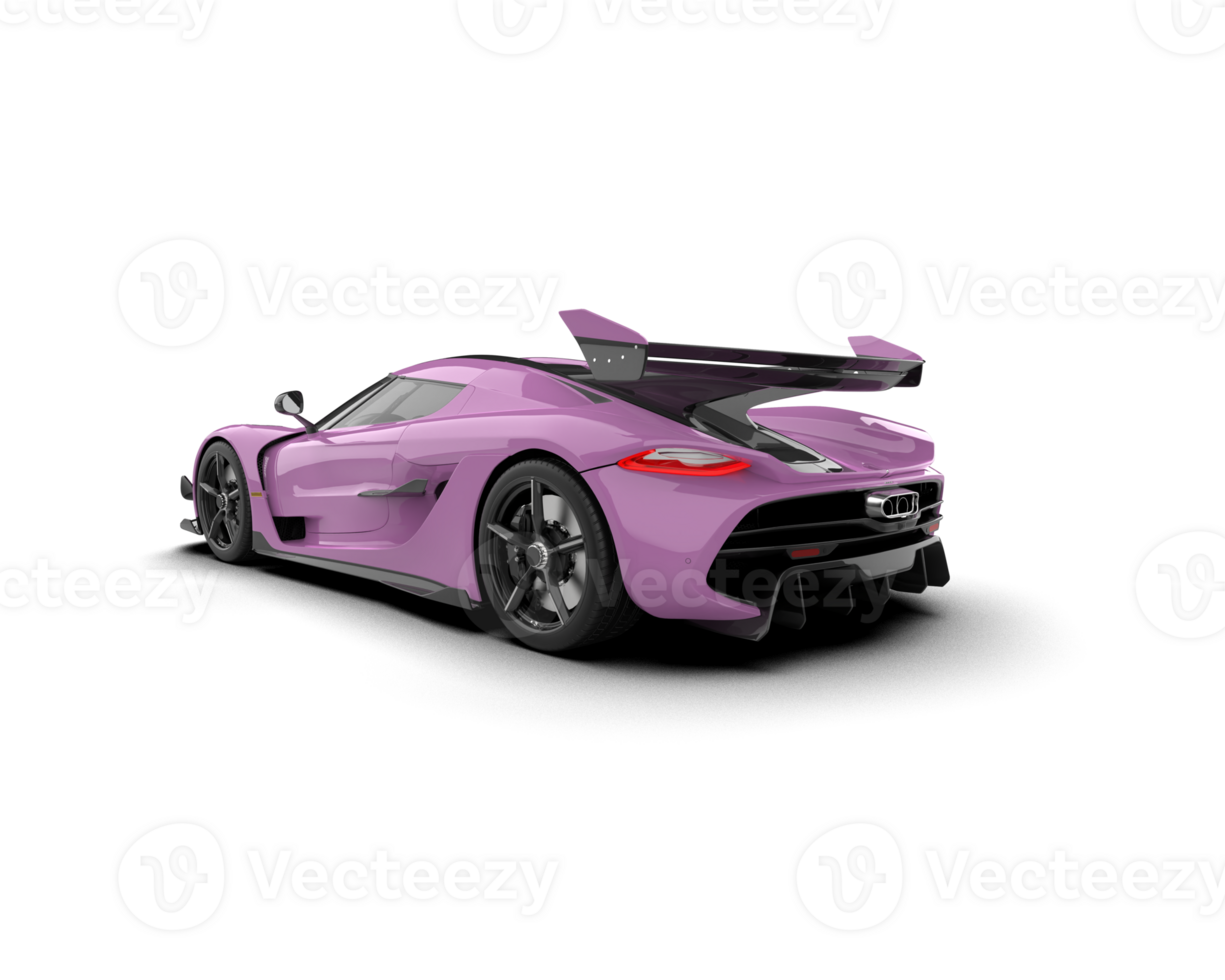 Realistic sport car isolated on background. 3d rendering - illustration png