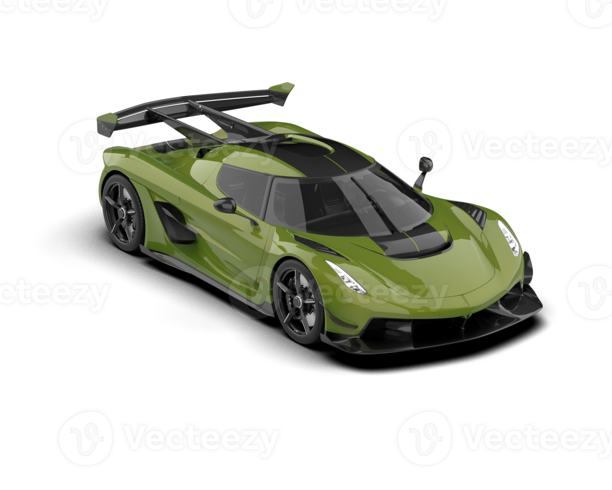 Realistic sport car isolated on background. 3d rendering - illustration png