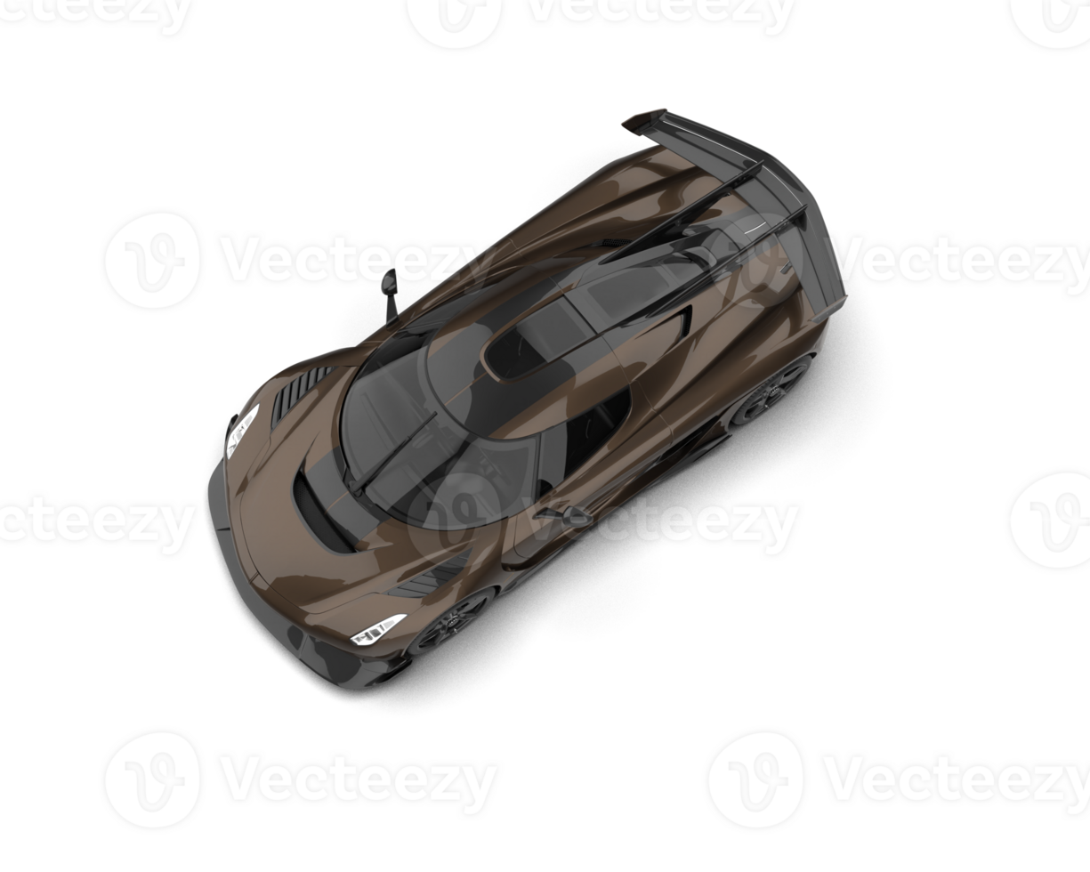 Realistic sport car isolated on background. 3d rendering - illustration png