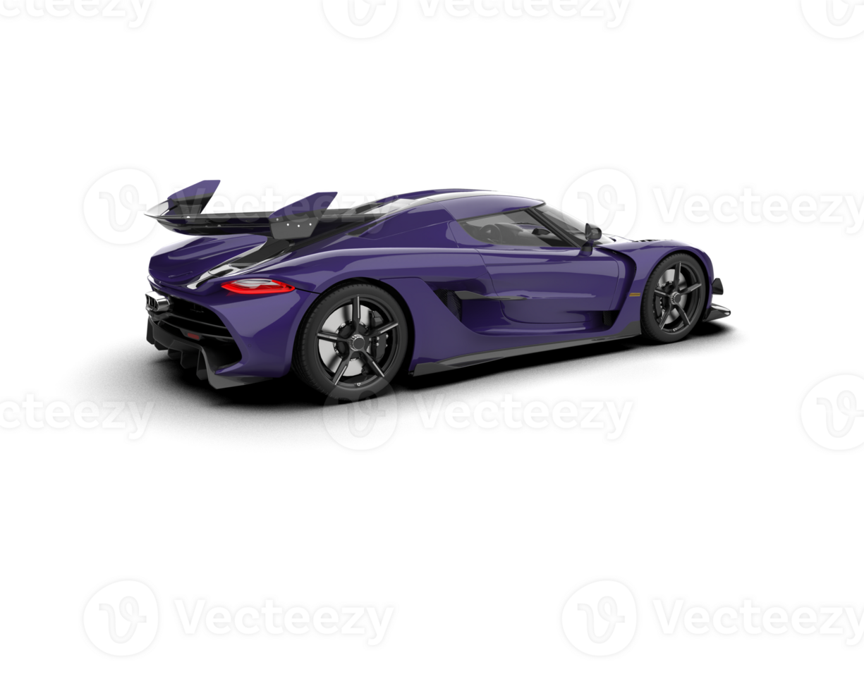 Realistic sport car isolated on background. 3d rendering - illustration png