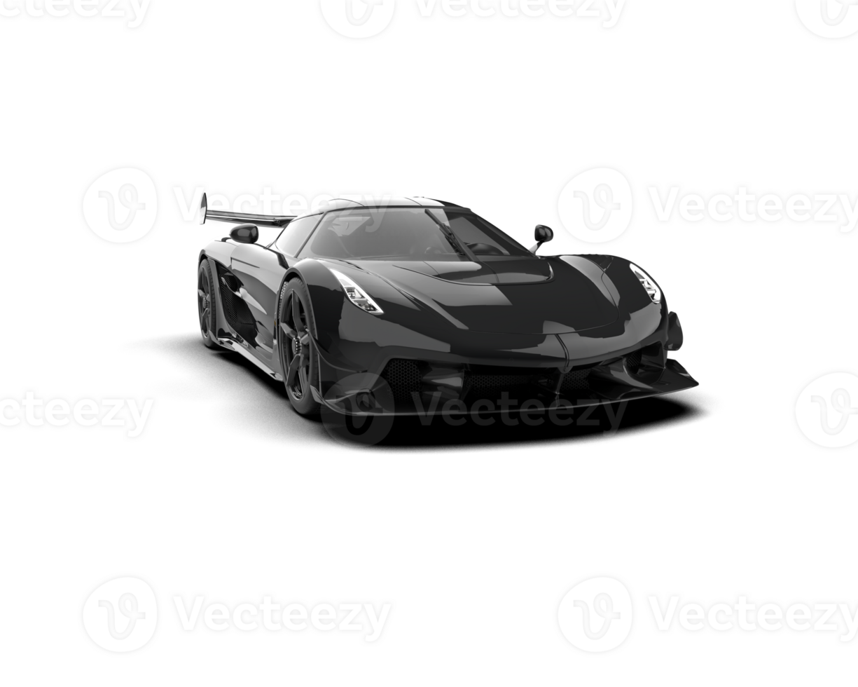 Realistic sport car isolated on background. 3d rendering - illustration png
