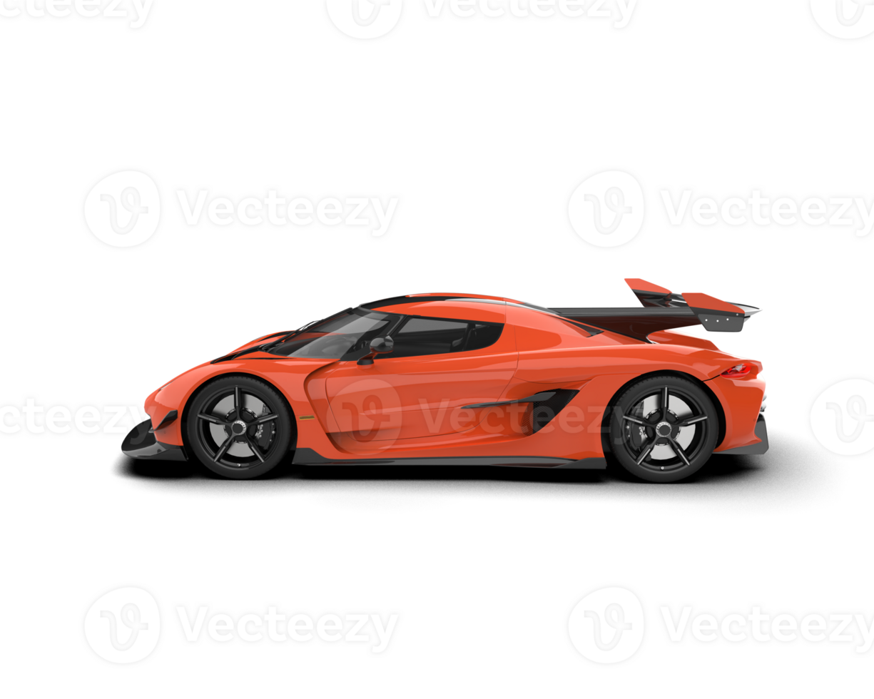Realistic sport car isolated on background. 3d rendering - illustration png