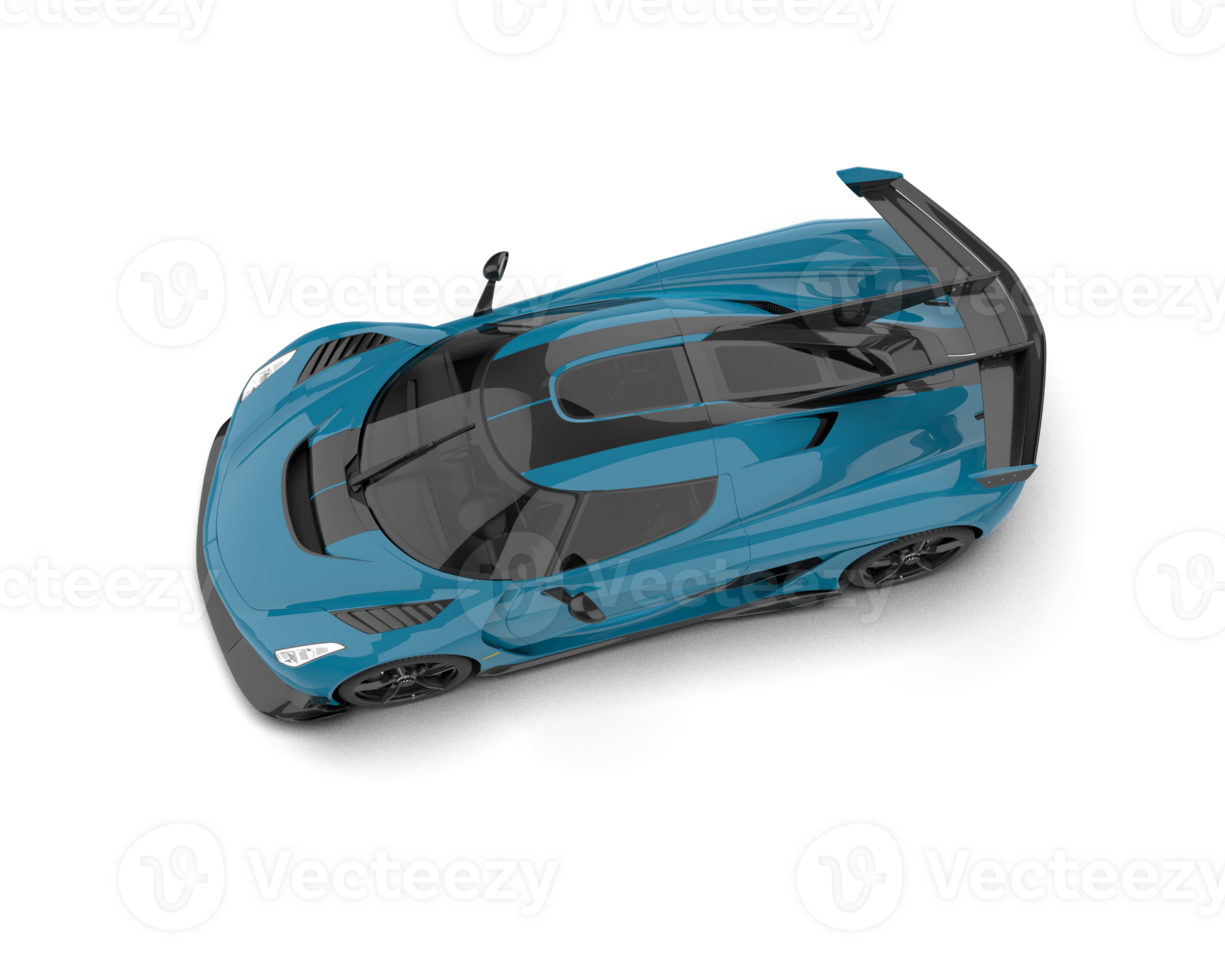 Realistic sport car isolated on background. 3d rendering - illustration png
