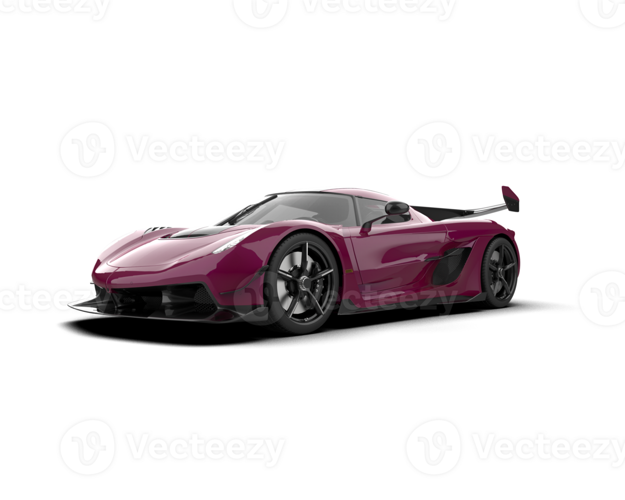 Realistic sport car isolated on background. 3d rendering - illustration png