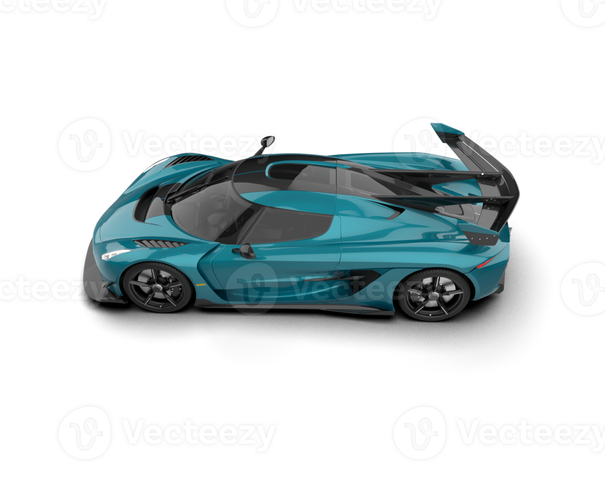 Realistic sport car isolated on background. 3d rendering - illustration png