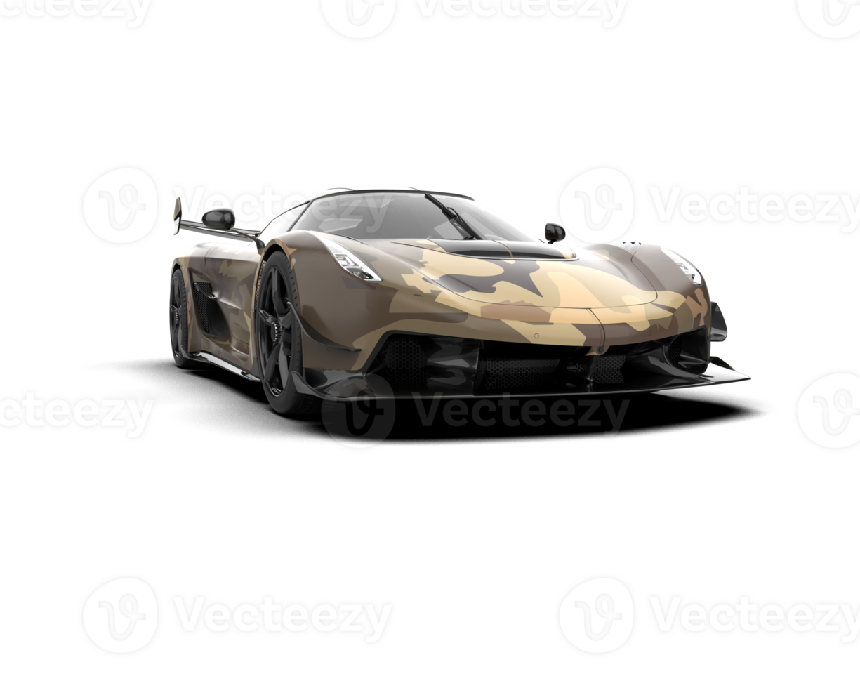 Realistic sport car isolated on background. 3d rendering - illustration png