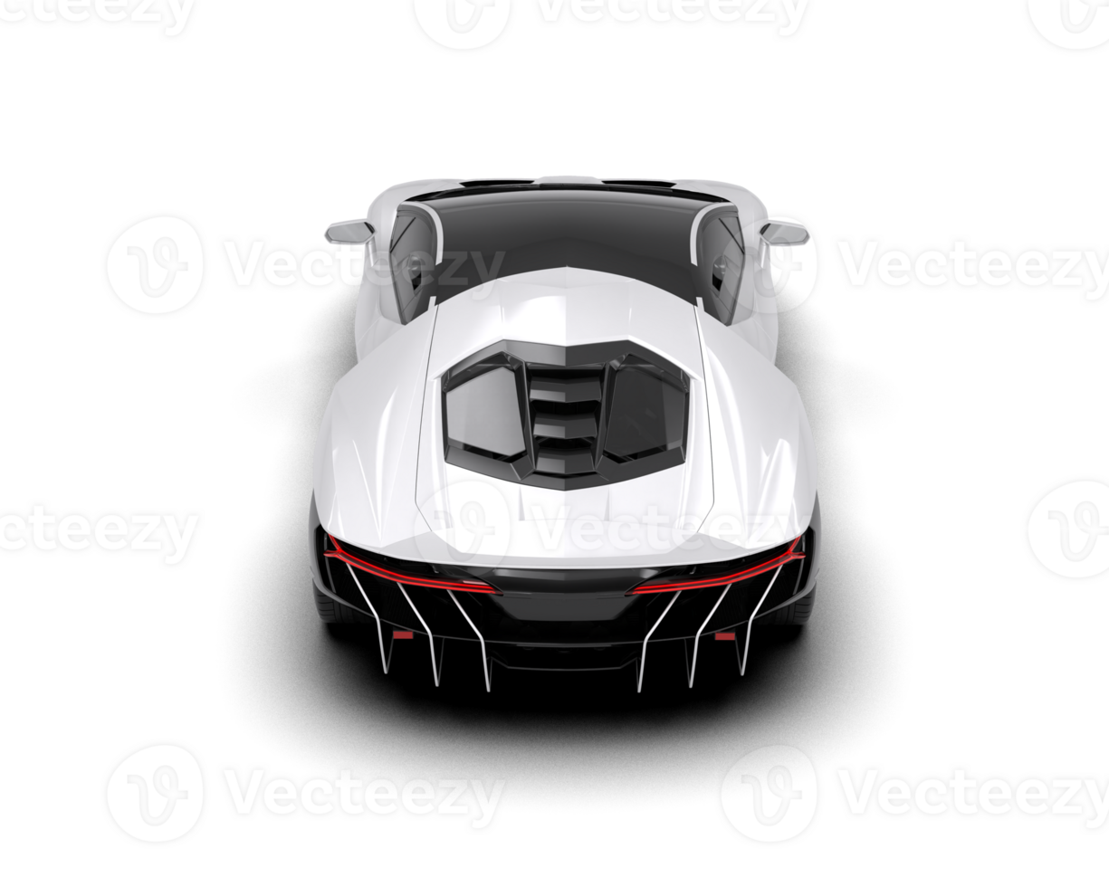 Realistic sport car isolated on background. 3d rendering - illustration png