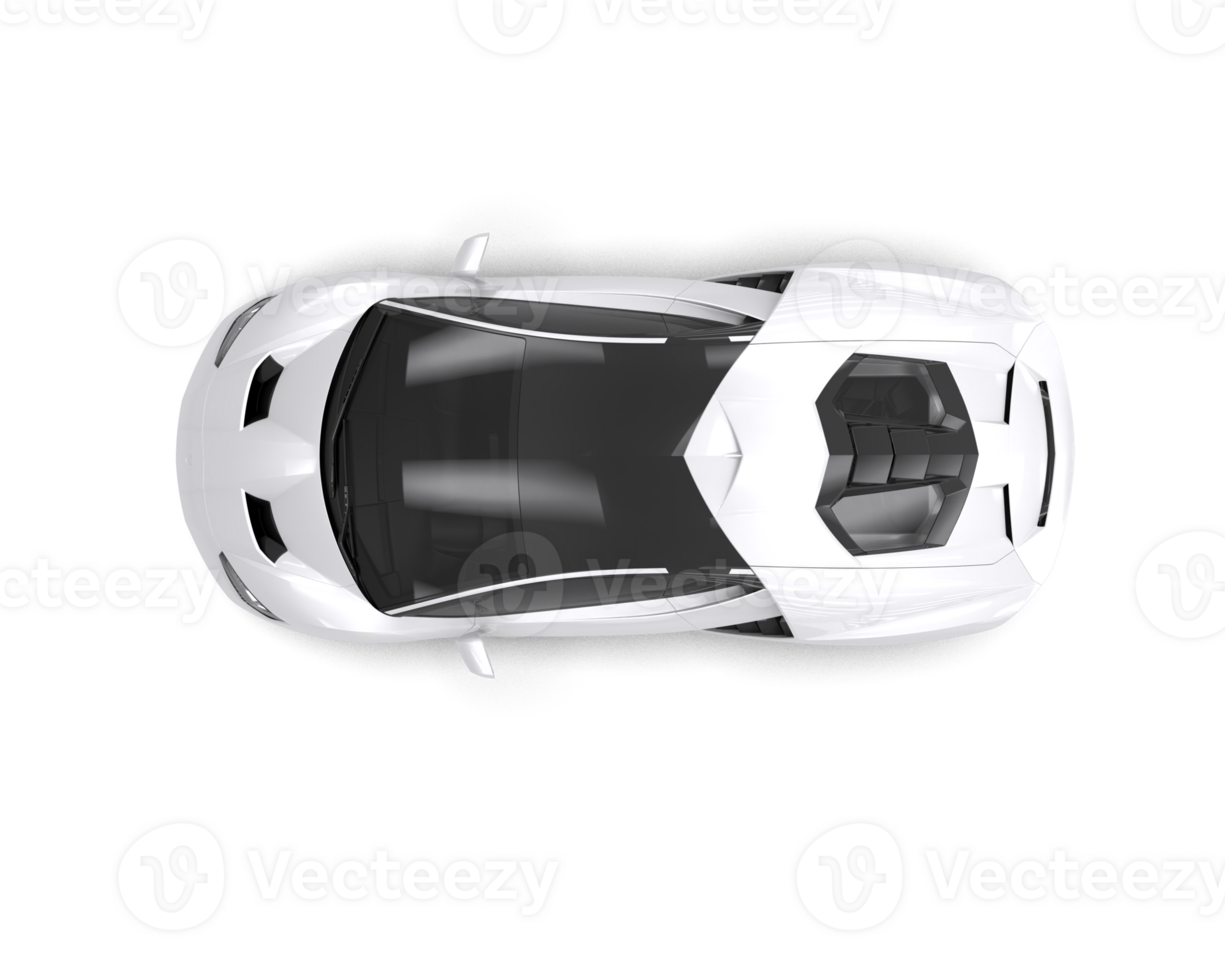 Realistic sport car isolated on background. 3d rendering - illustration png