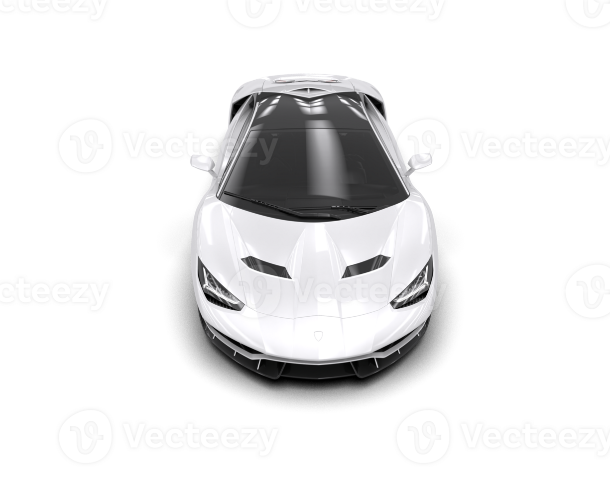 Realistic sport car isolated on background. 3d rendering - illustration png