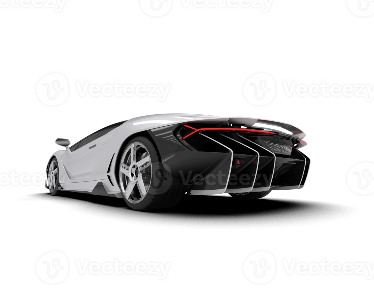 Realistic sport car isolated on background. 3d rendering - illustration png