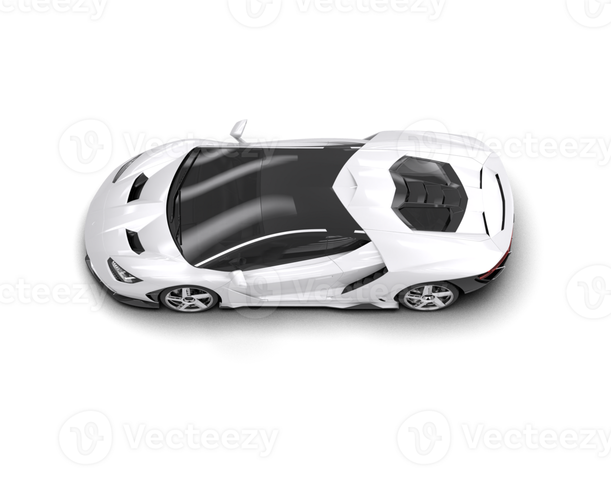 Realistic sport car isolated on background. 3d rendering - illustration png