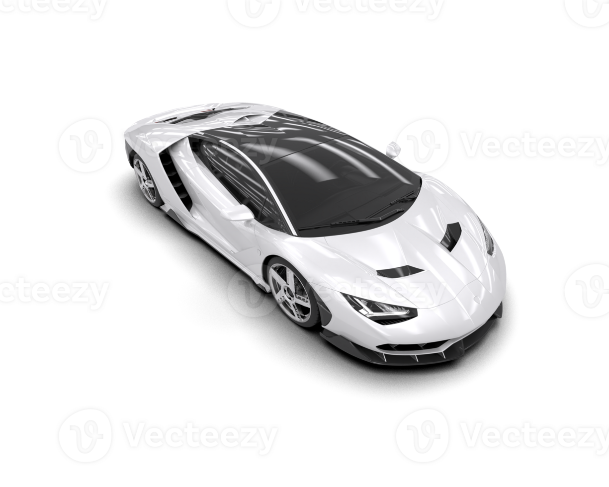 Realistic sport car isolated on background. 3d rendering - illustration png
