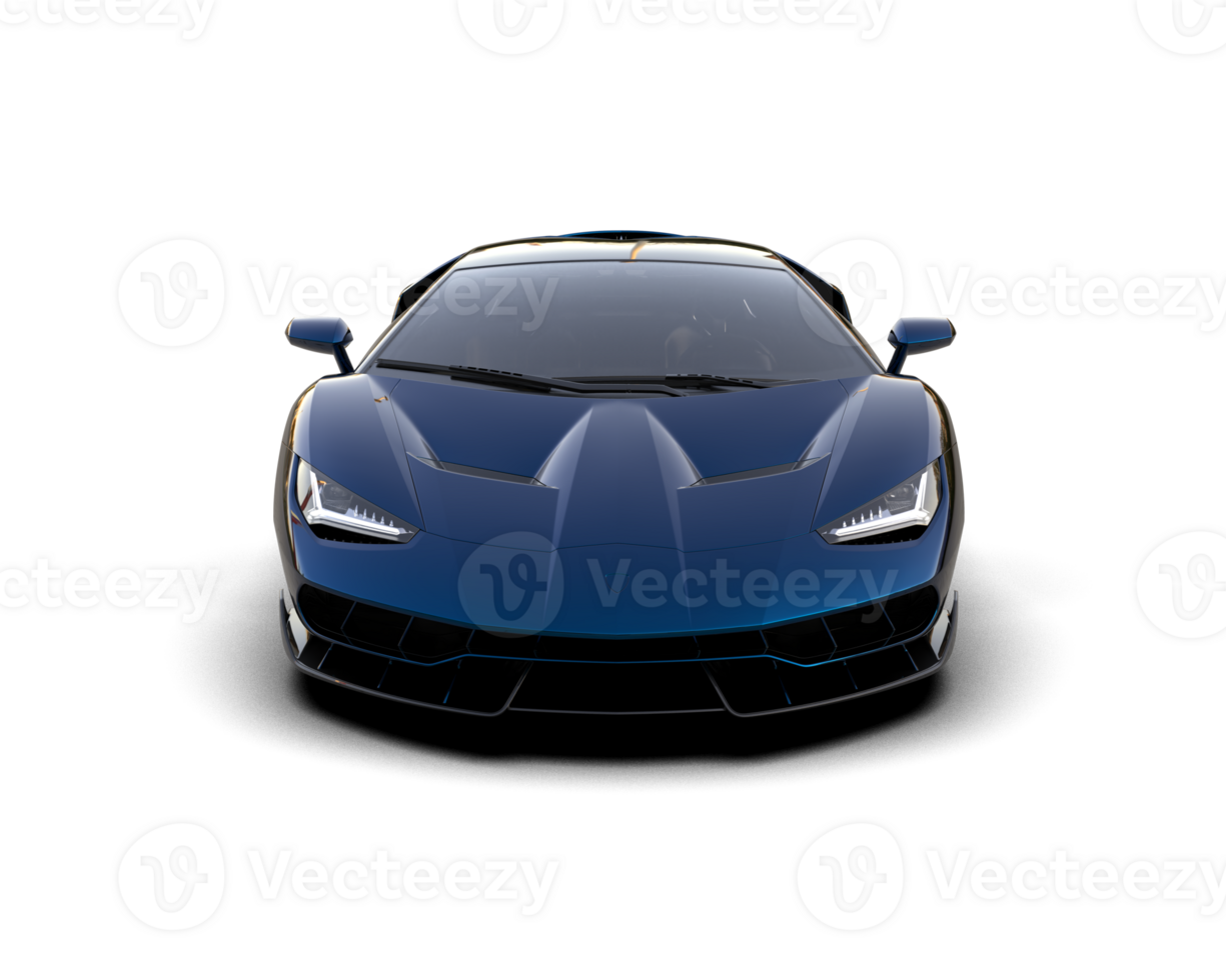 Realistic sport car isolated on background. 3d rendering - illustration png