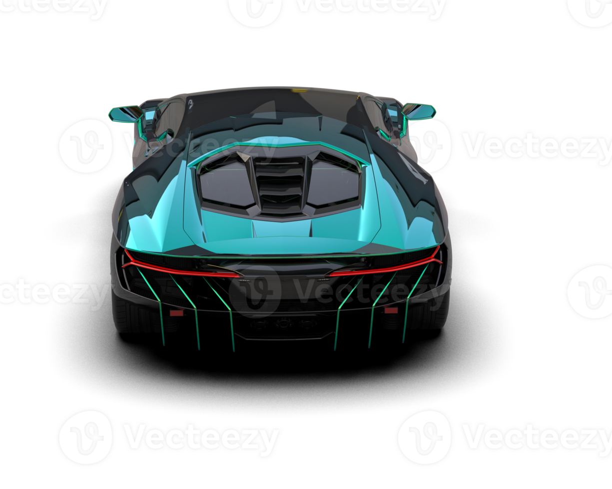 Realistic sport car isolated on background. 3d rendering - illustration png