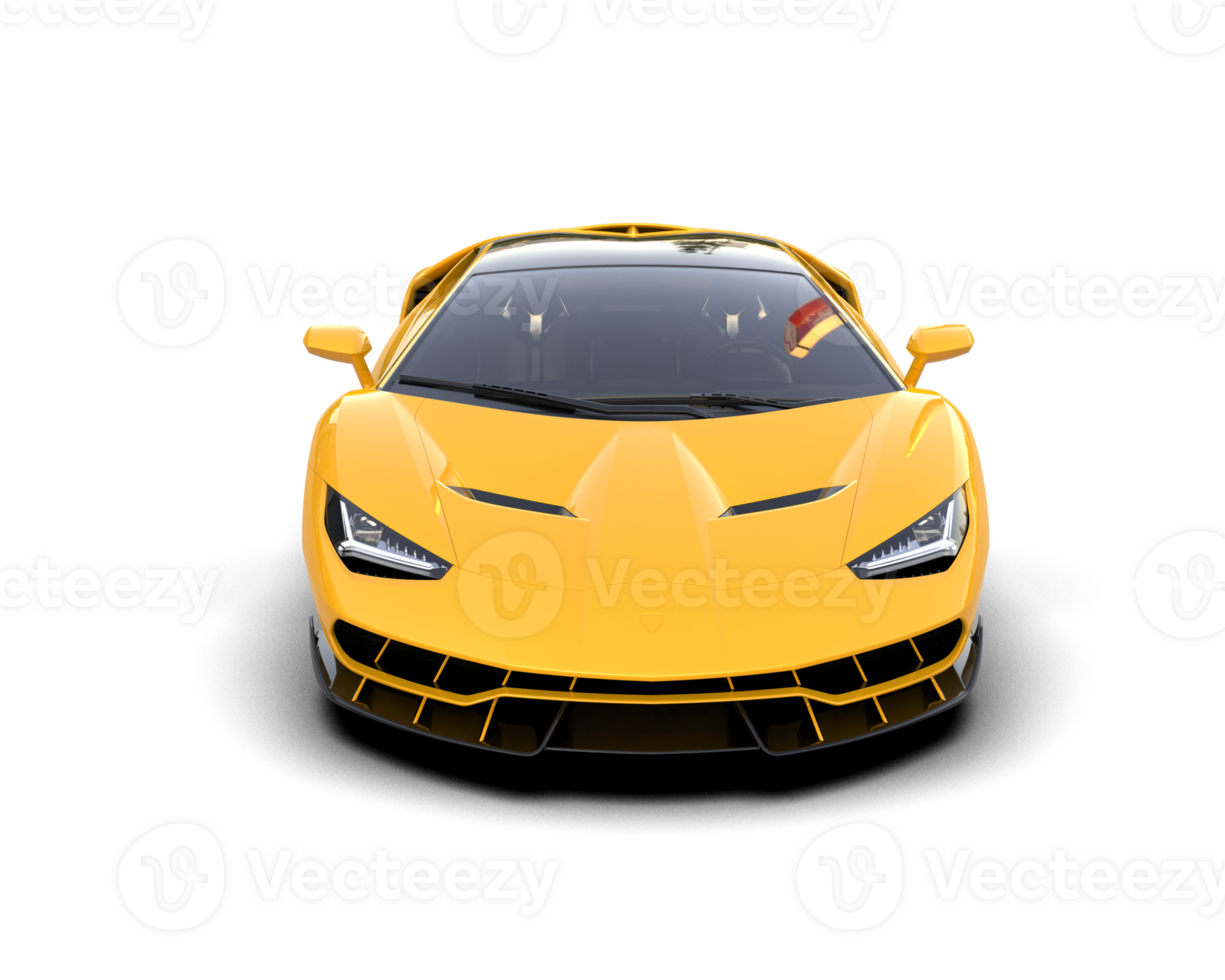Realistic sport car isolated on background. 3d rendering - illustration png