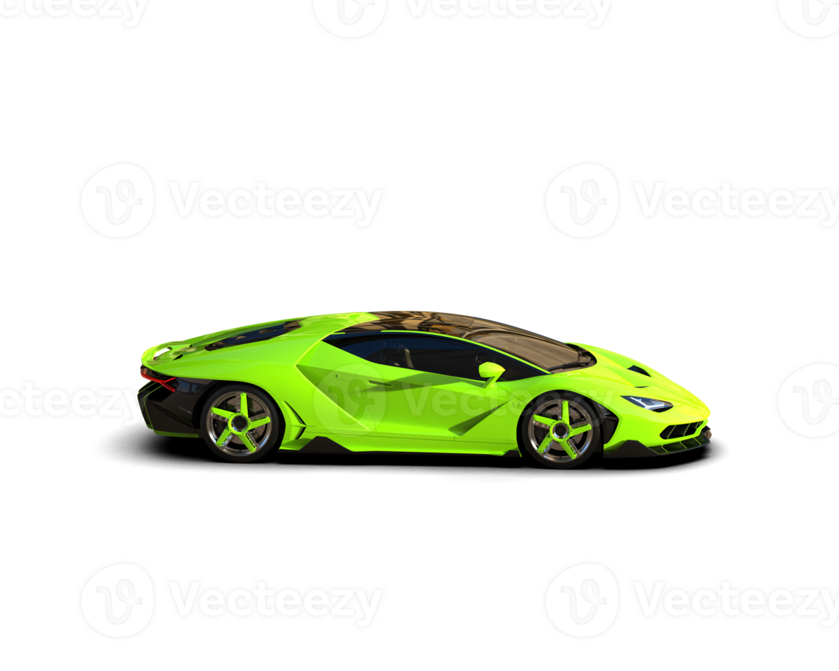Realistic sport car isolated on background. 3d rendering - illustration png
