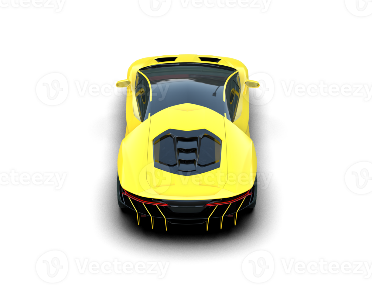 Realistic sport car isolated on background. 3d rendering - illustration png