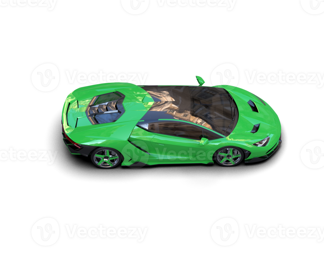 Realistic sport car isolated on background. 3d rendering - illustration png