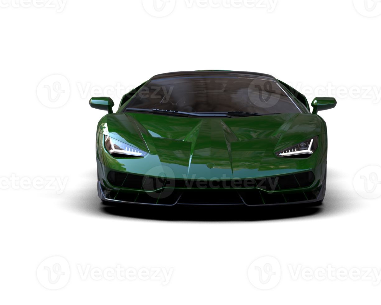 Realistic sport car isolated on background. 3d rendering - illustration png