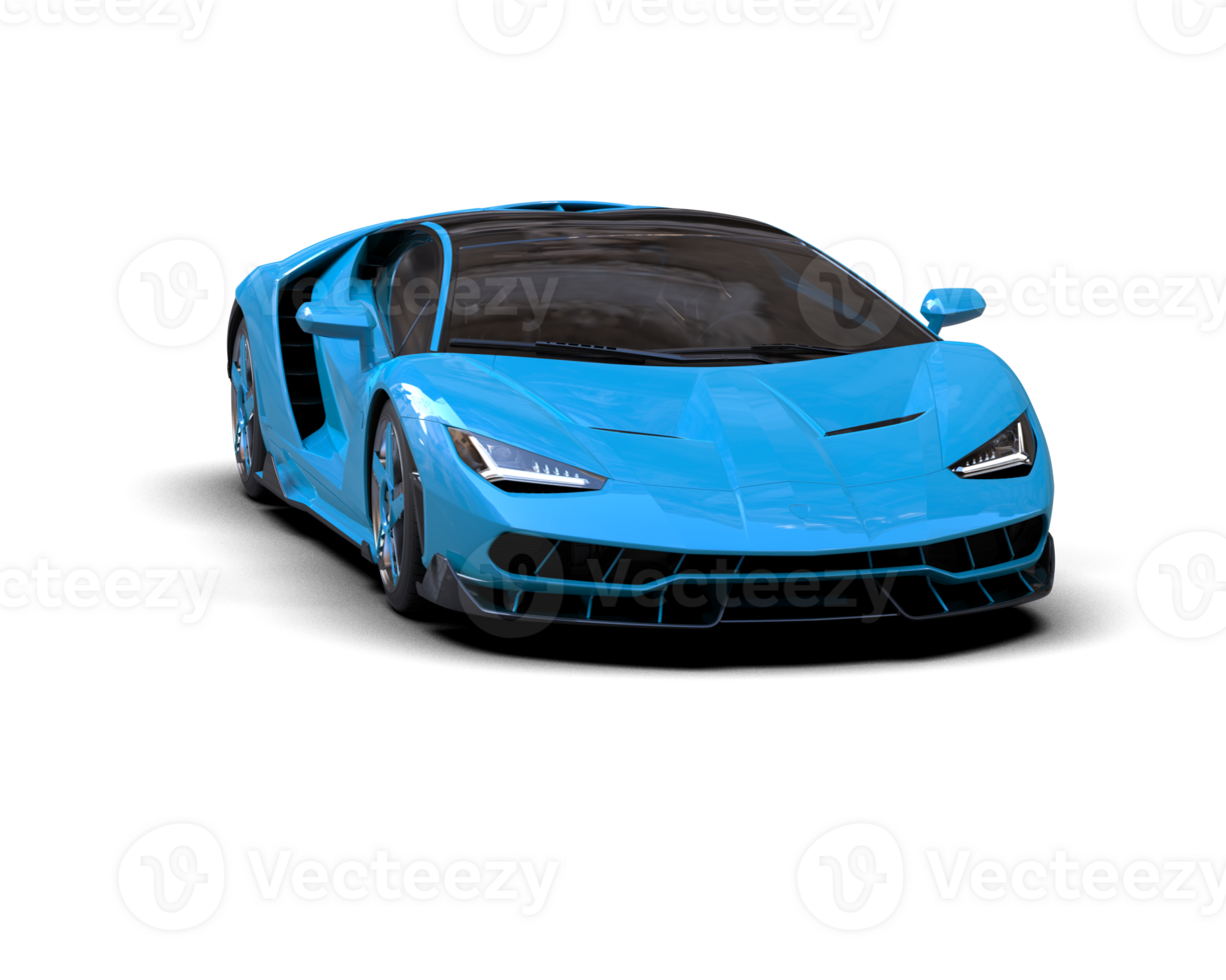 Realistic sport car isolated on background. 3d rendering - illustration png