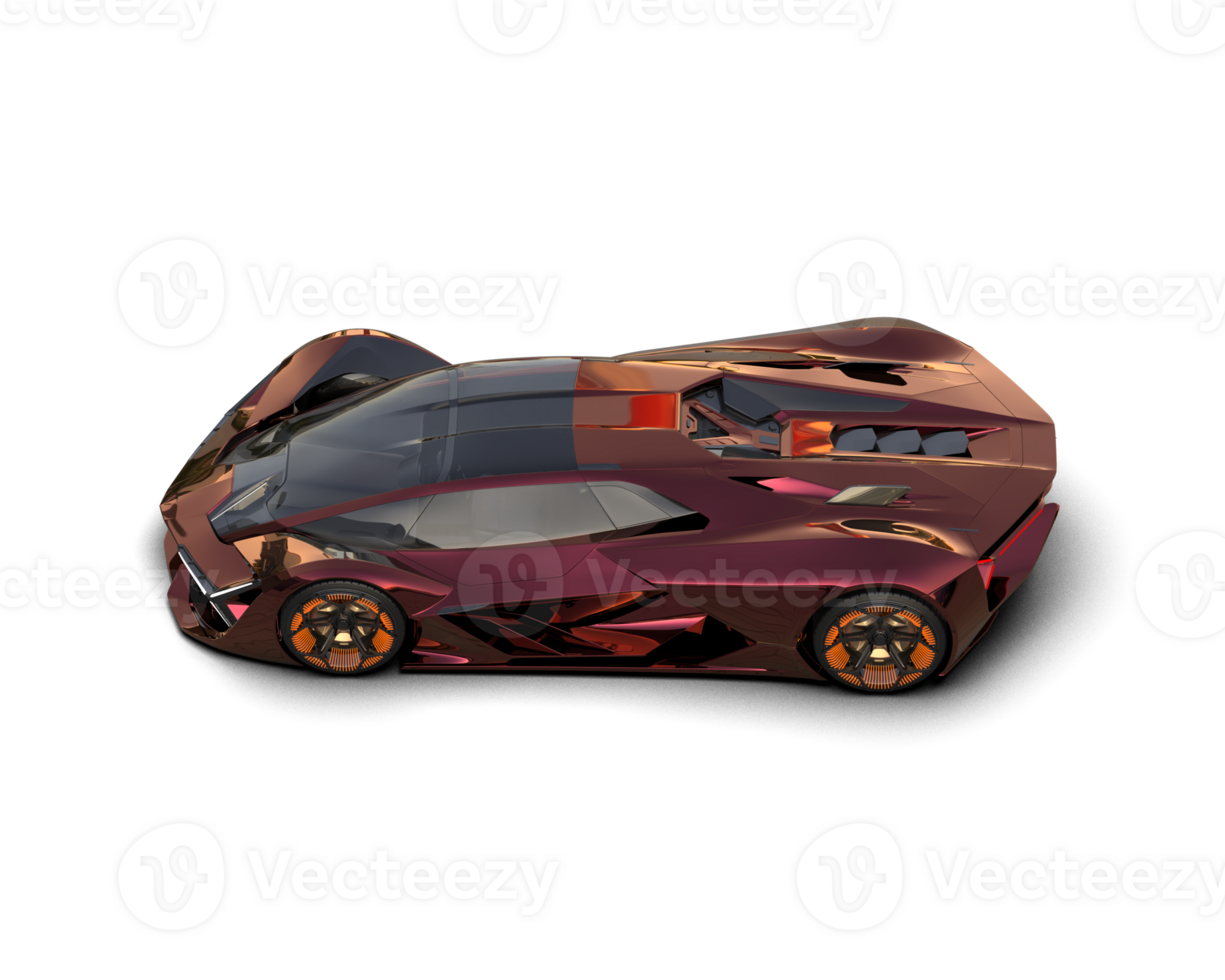 Realistic sport car isolated on background. 3d rendering - illustration png