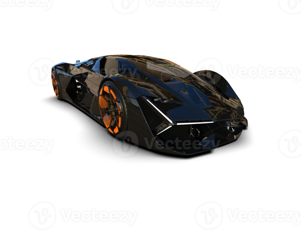 Realistic sport car isolated on background. 3d rendering - illustration png