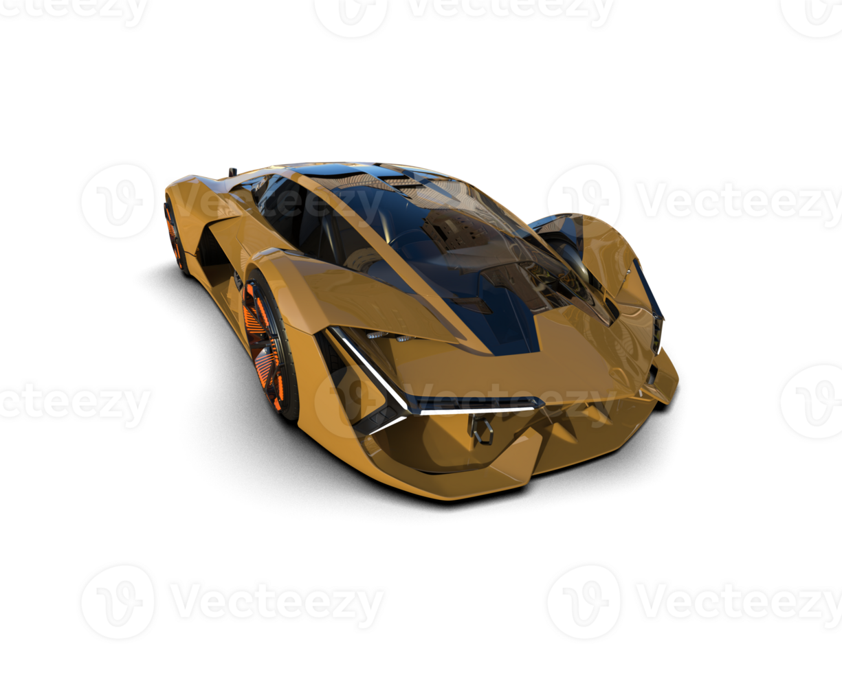 Realistic sport car isolated on background. 3d rendering - illustration png