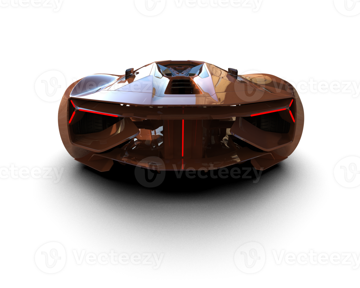 Realistic sport car isolated on background. 3d rendering - illustration png