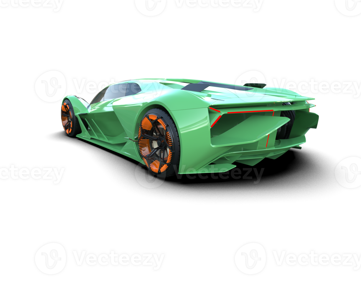 Realistic sport car isolated on background. 3d rendering - illustration png