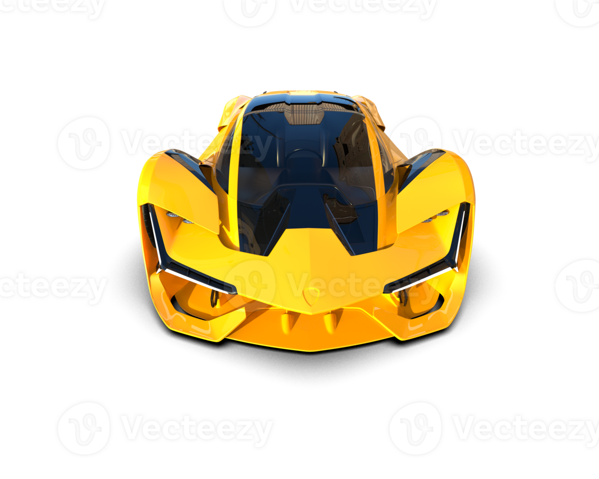 Realistic sport car isolated on background. 3d rendering - illustration png