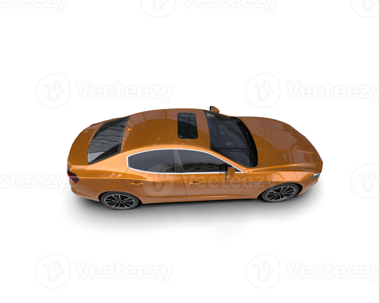 Realistic sport car isolated on background. 3d rendering - illustration png