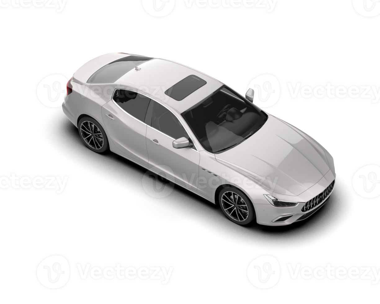 Realistic sport car isolated on background. 3d rendering - illustration png