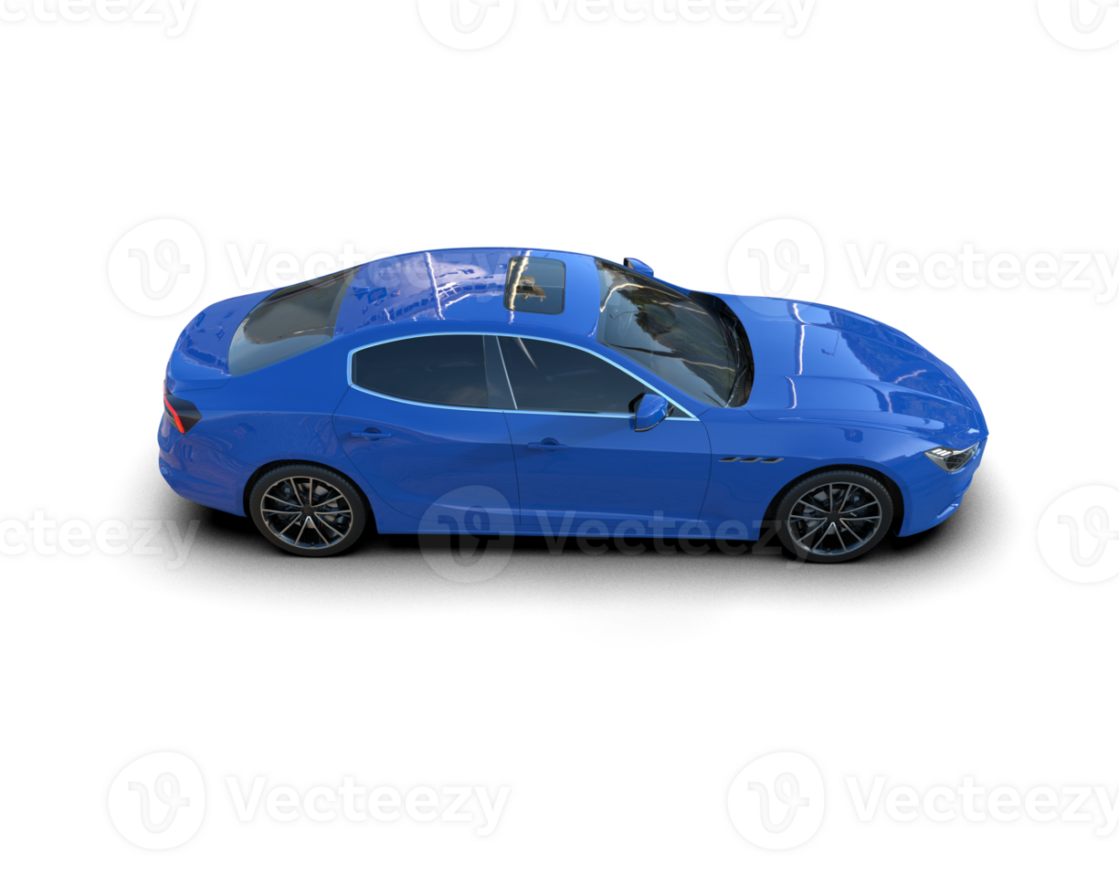 Realistic sport car isolated on background. 3d rendering - illustration png