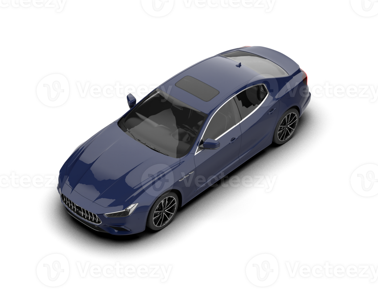 Realistic sport car isolated on background. 3d rendering - illustration png