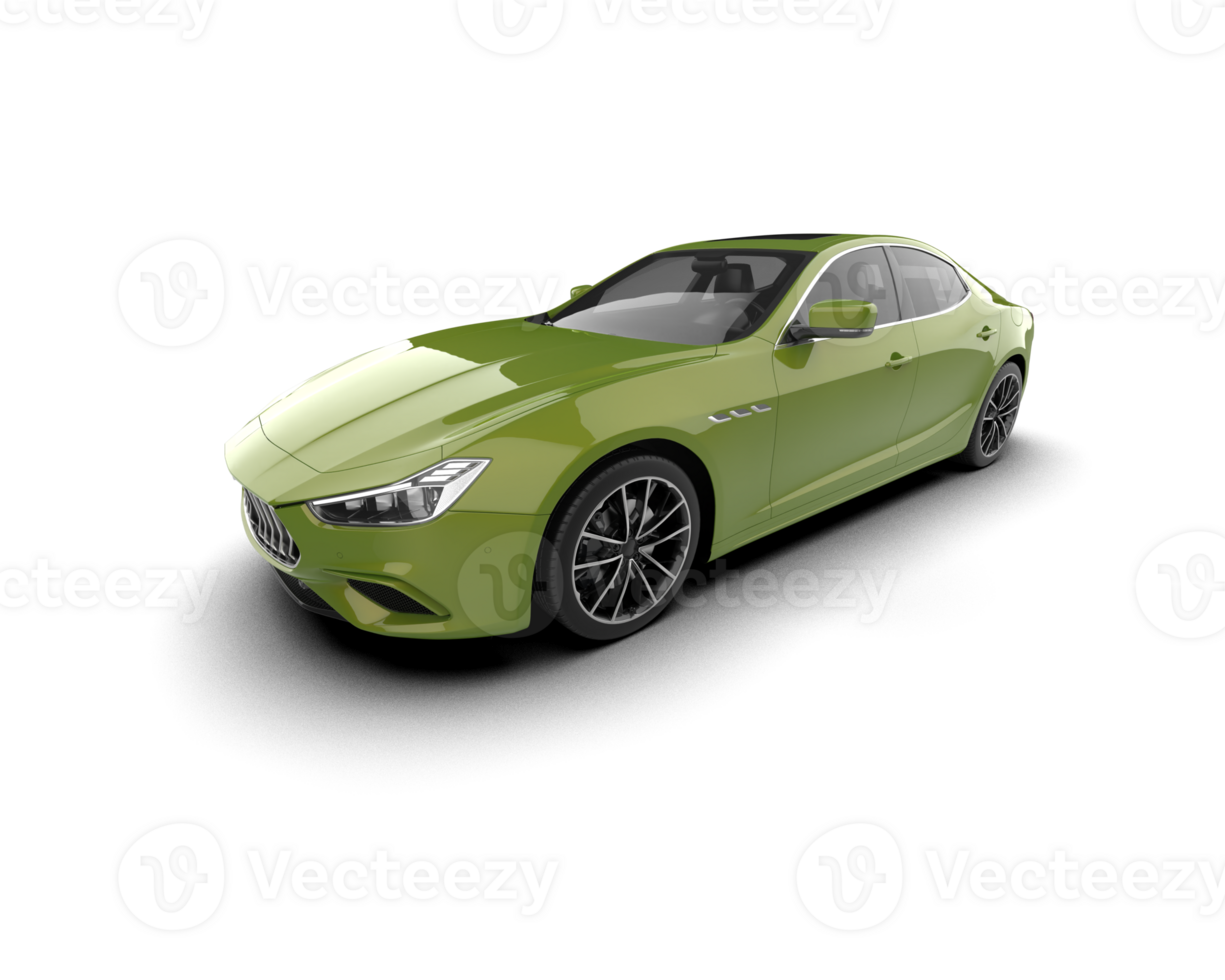 Realistic sport car isolated on background. 3d rendering - illustration png