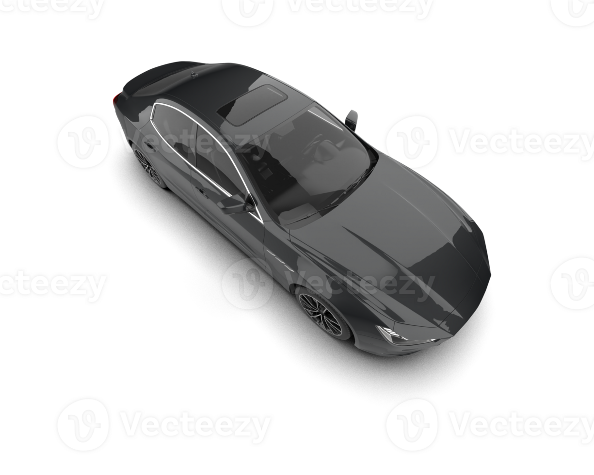 Realistic sport car isolated on background. 3d rendering - illustration png