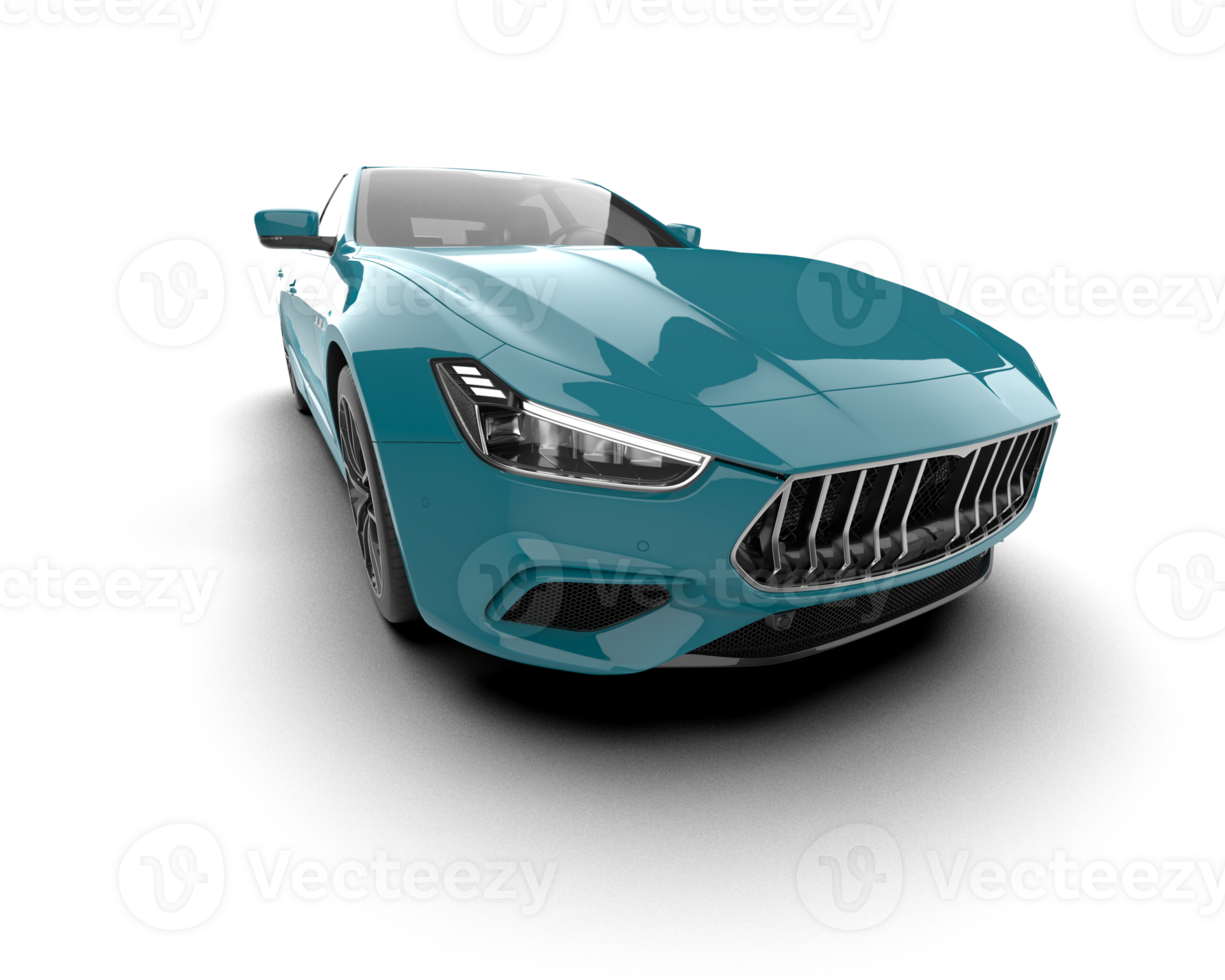 Realistic sport car isolated on background. 3d rendering - illustration png