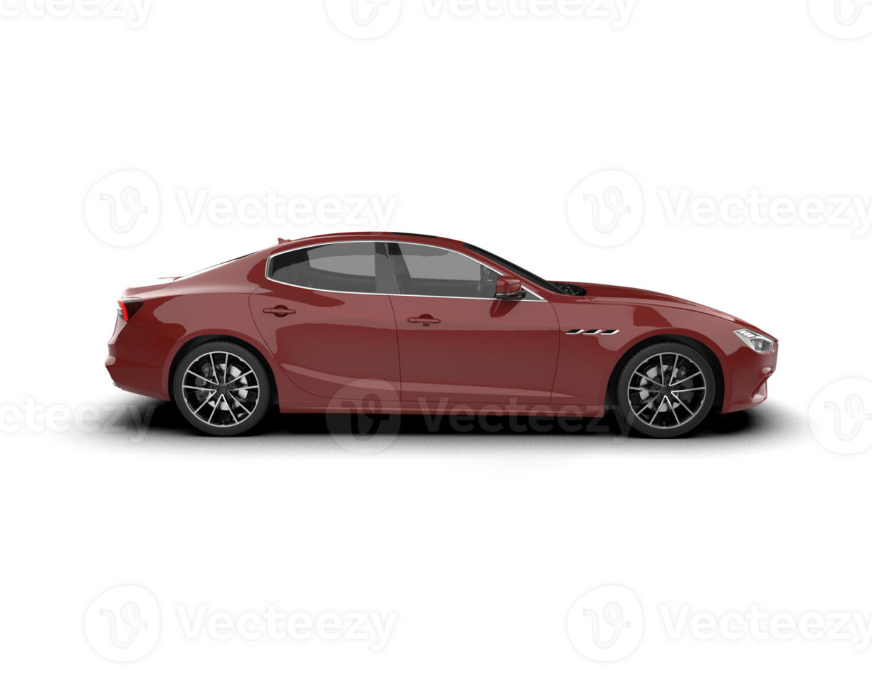 Realistic sport car isolated on background. 3d rendering - illustration png