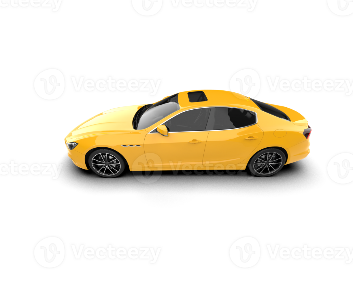 Realistic sport car isolated on background. 3d rendering - illustration png