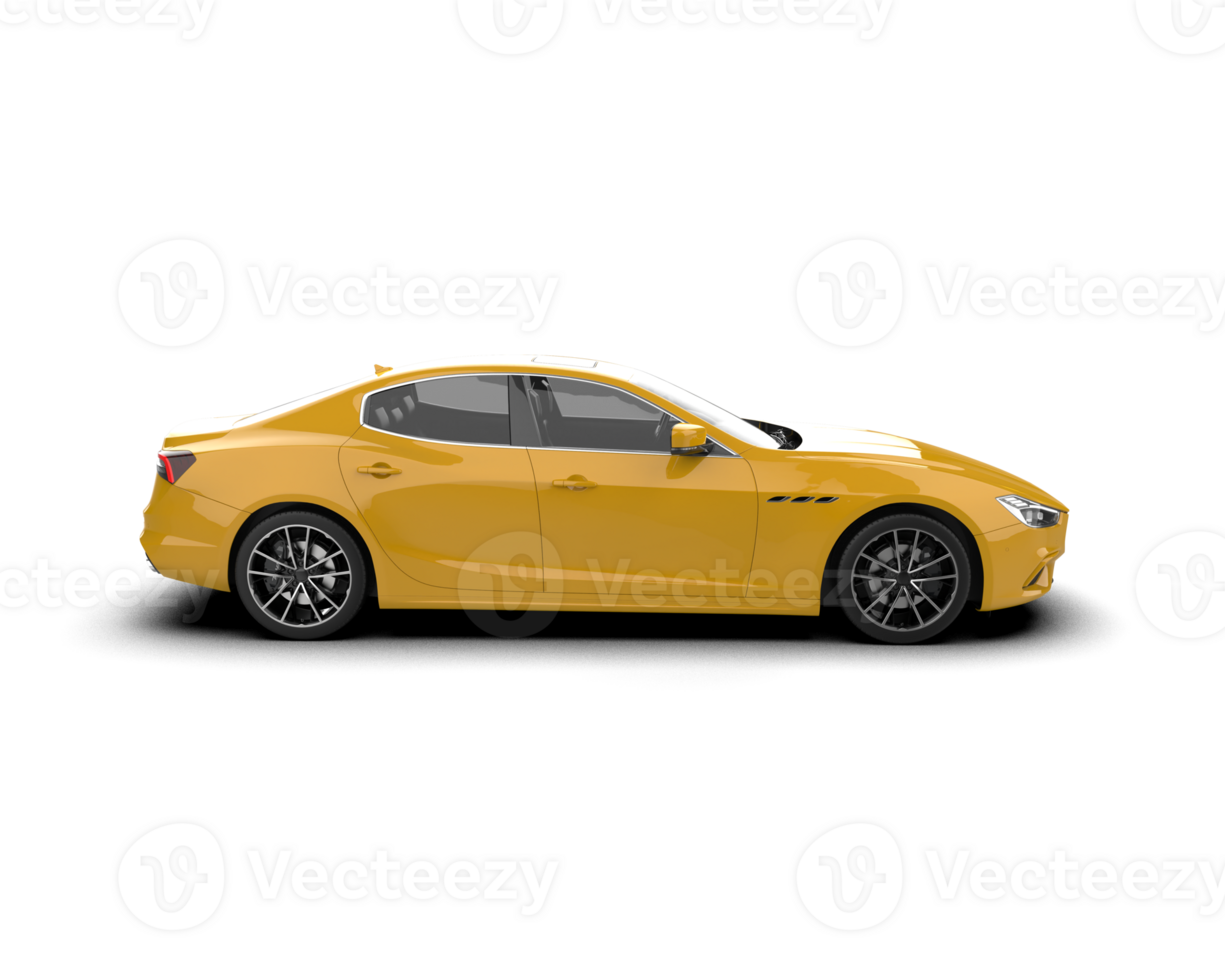Realistic sport car isolated on background. 3d rendering - illustration png
