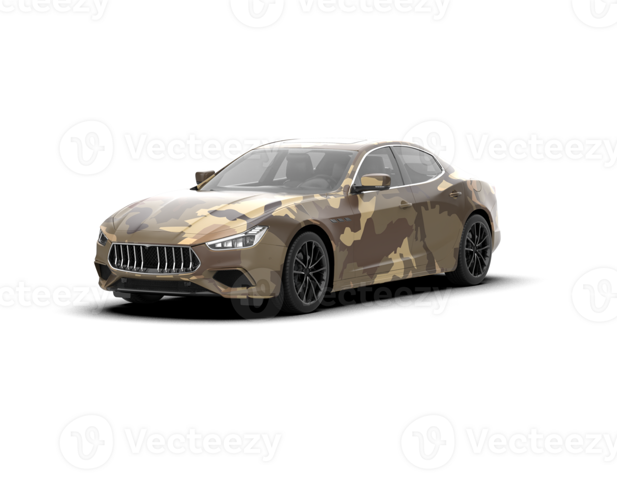 Realistic sport car isolated on background. 3d rendering - illustration png