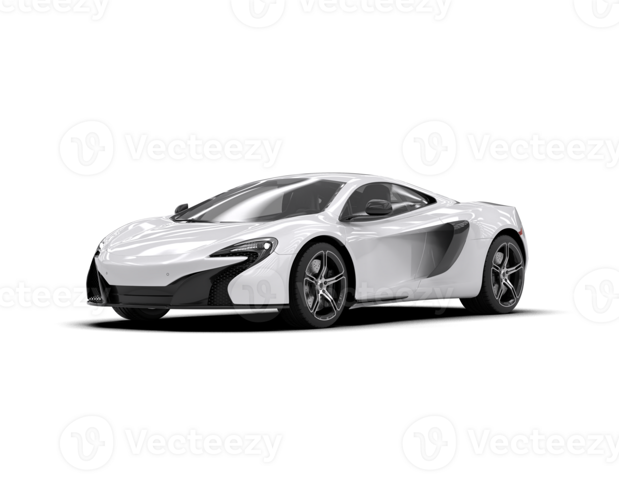 Realistic sport car isolated on background. 3d rendering - illustration png
