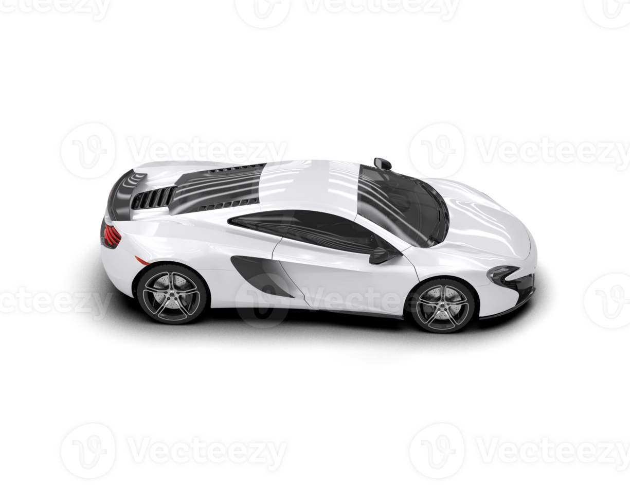Realistic sport car isolated on background. 3d rendering - illustration png