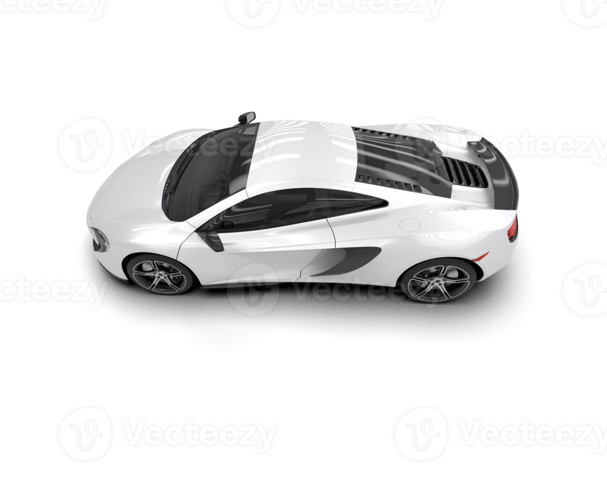 Realistic sport car isolated on background. 3d rendering - illustration png