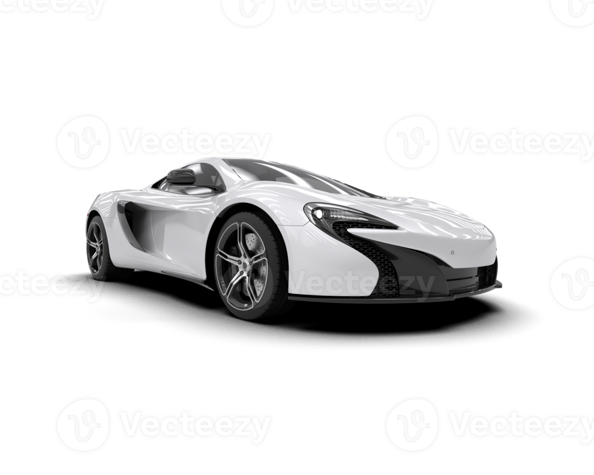 Realistic sport car isolated on background. 3d rendering - illustration png