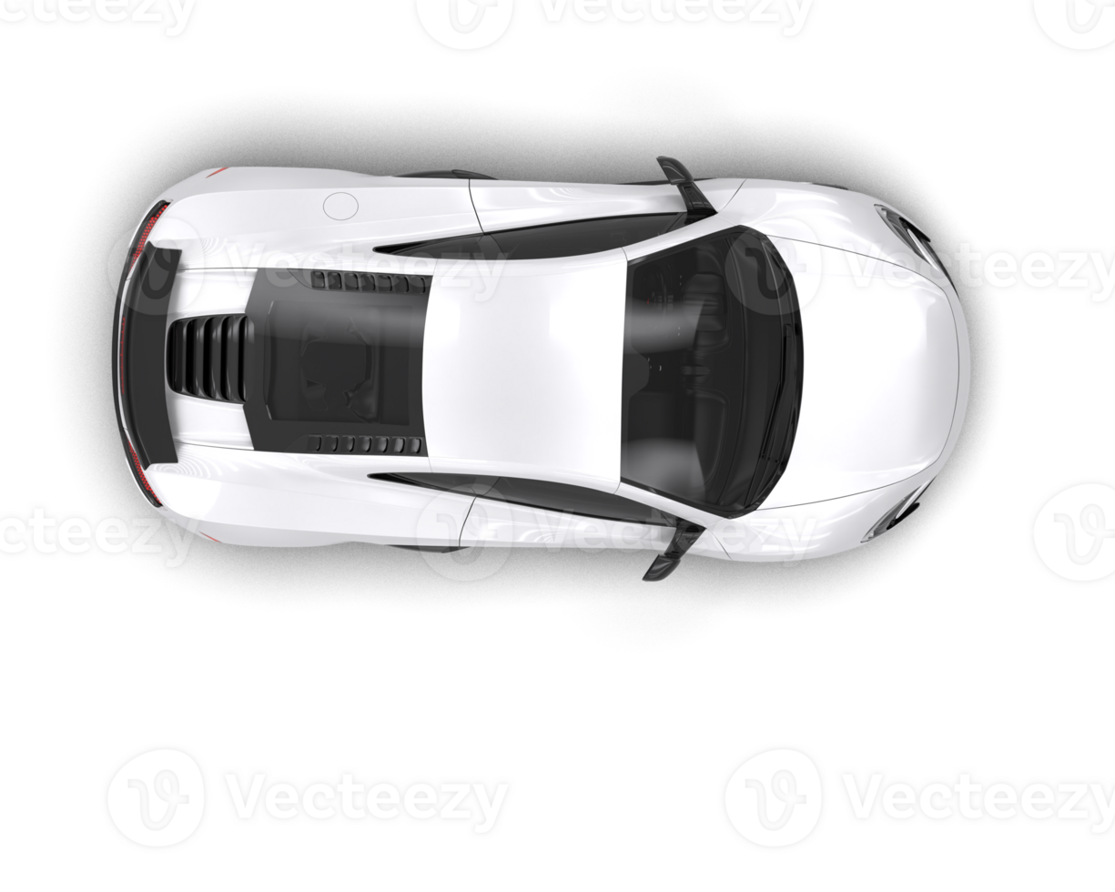 Realistic sport car isolated on background. 3d rendering - illustration png