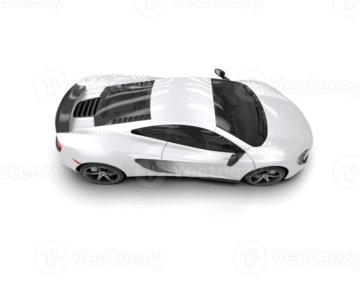 Realistic sport car isolated on background. 3d rendering - illustration png
