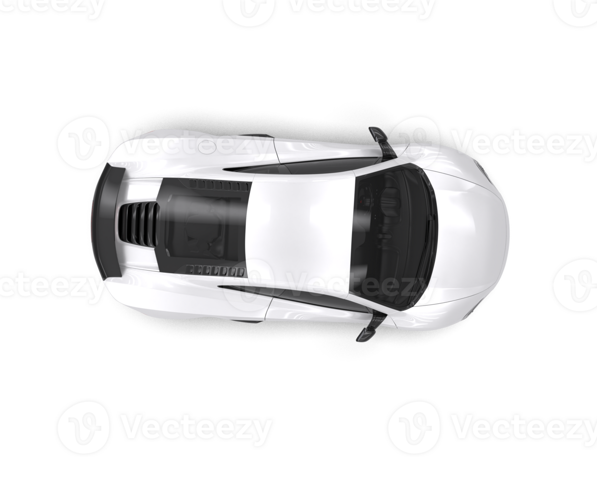 Realistic sport car isolated on background. 3d rendering - illustration png